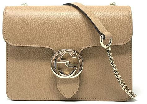 Gucci Interlocking G Small Leather Shoulder Bag 